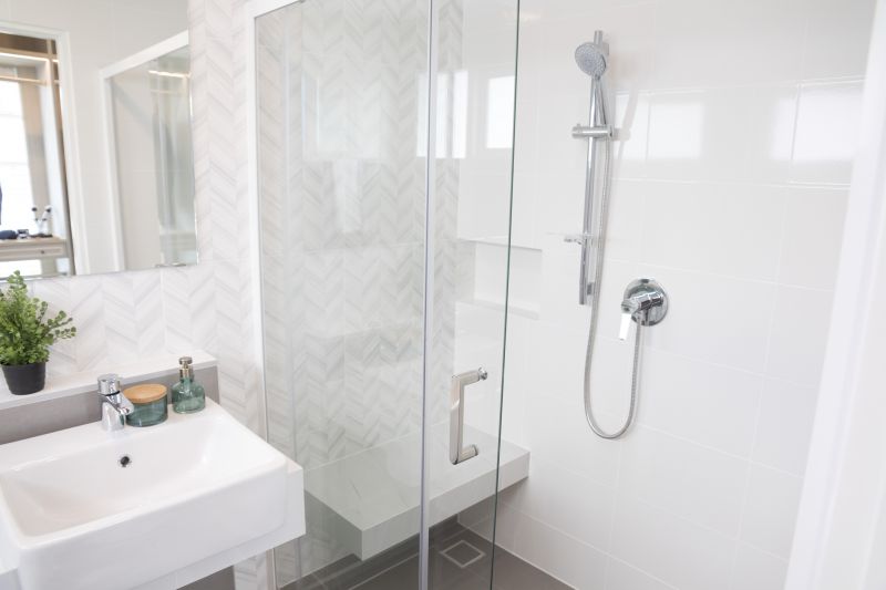 Shower with Modern Fixtures